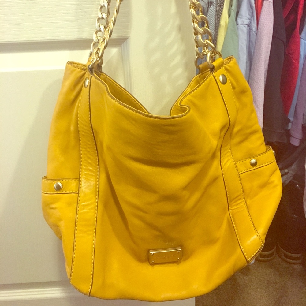 Michael Kors chain link leather purse